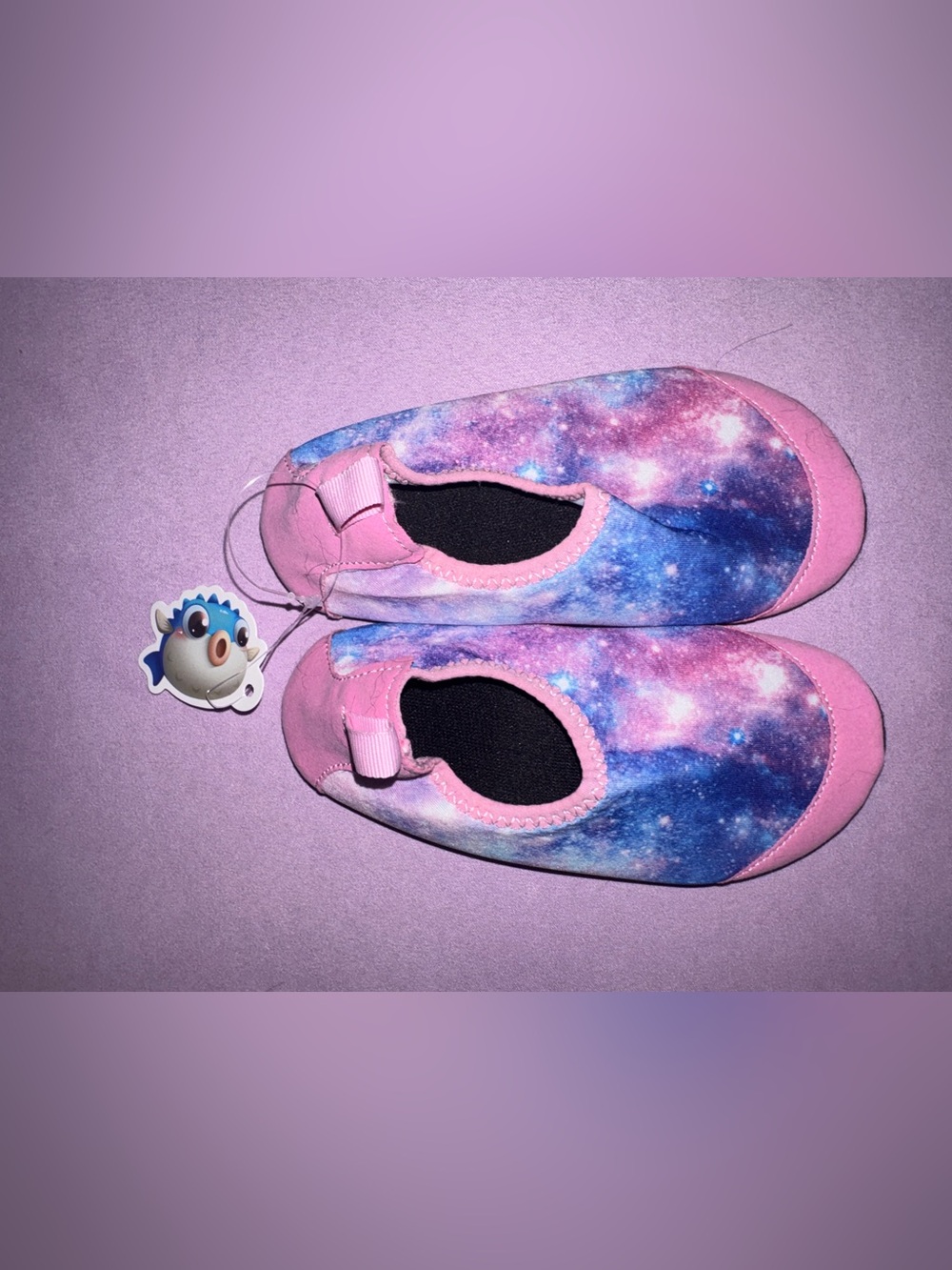Galaxy Print Water Shoes - Pink & Blue